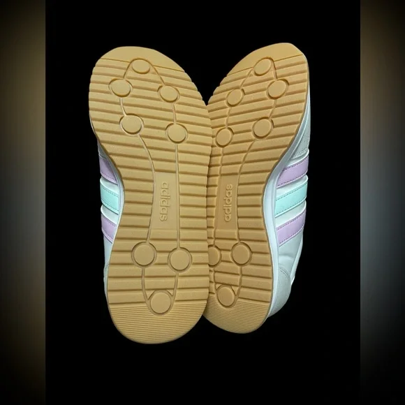 🌟🌟🌼NIB ADIDAS RUN 70’s 2.0 J. Women's White and Pastel Sneakers - Picture 9 of 10